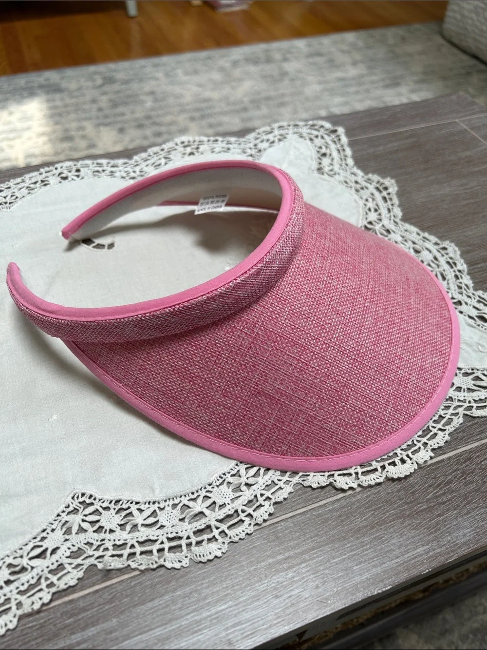 Women’s Adjustable Sun Visor Set - Pink and Black